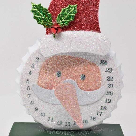 Santa Claus Christmas Countdown Clock Moveable Nose New - Picture 6 of 8